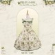 Mademoiselle Pearl Four Leaf Clover and Lime Blouse Apron Overdress JSK and Ops(Reservation/2 Colours/Full Payment Without Shipping)